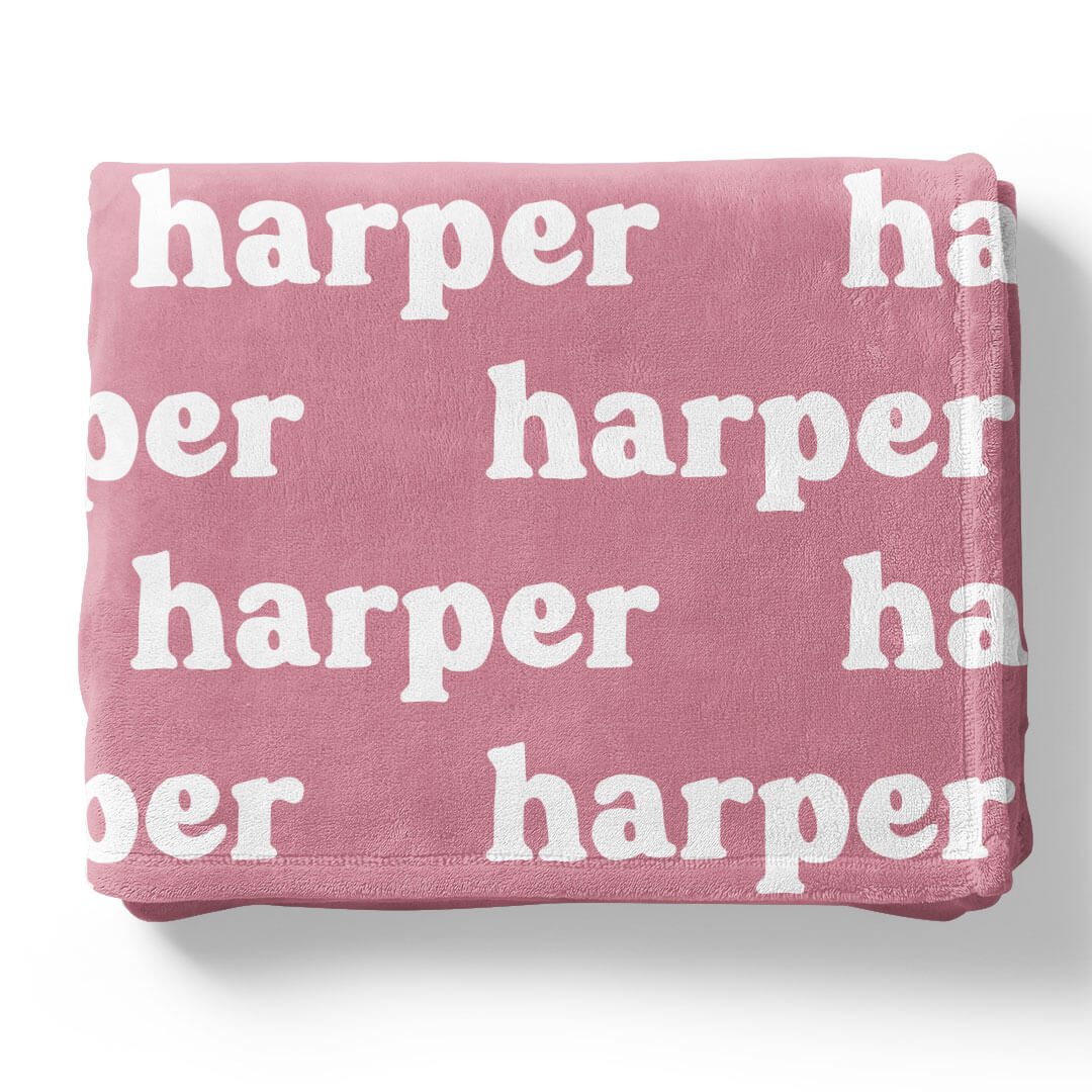 Violet Tones Personalized Color Blanket