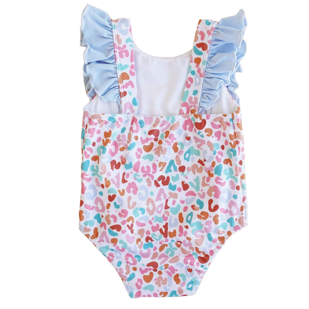 happy spots one piece ruffle