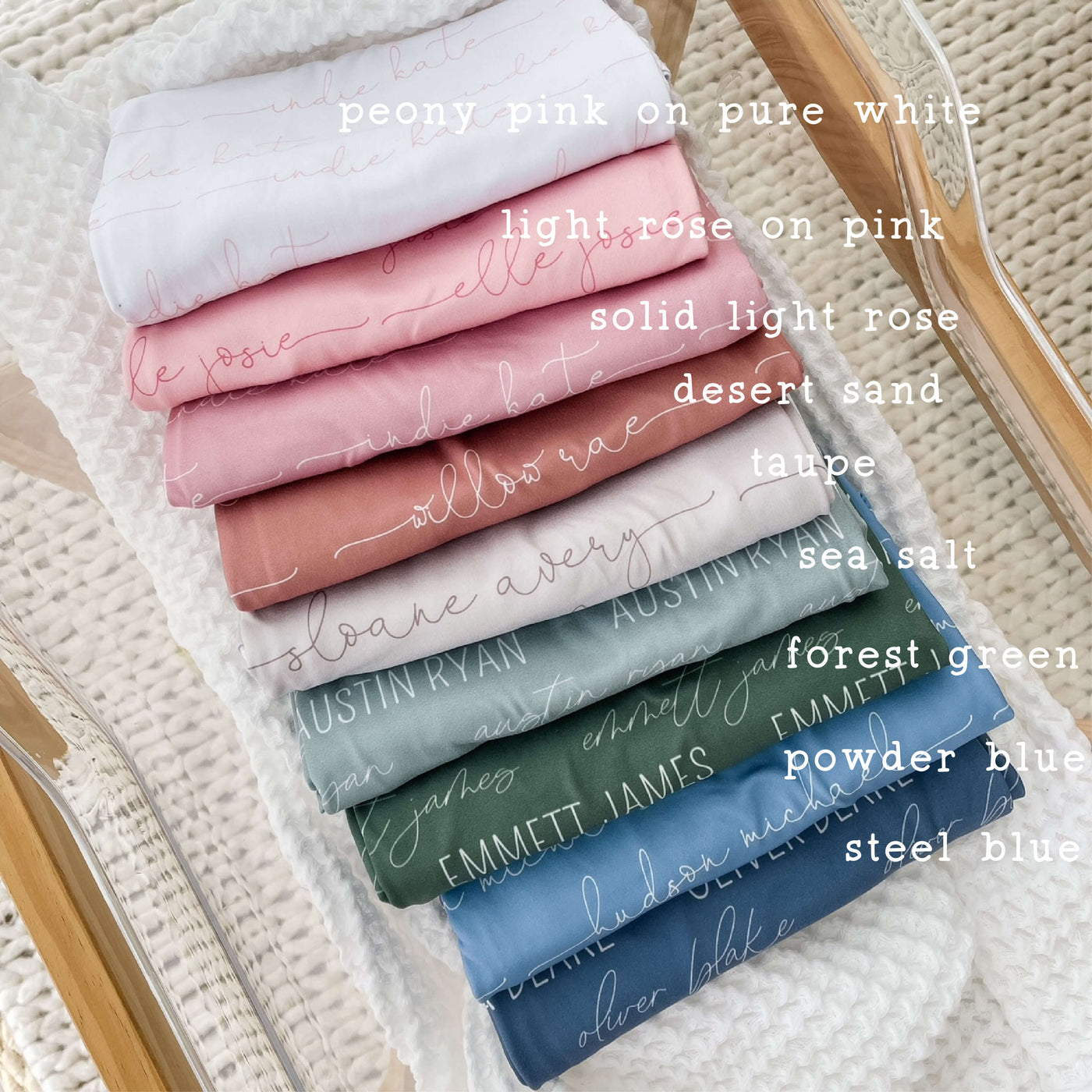 personalized baby swaddles with names