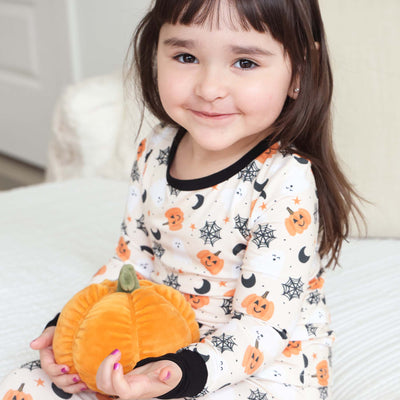 halloween kids pajamas neutral 
