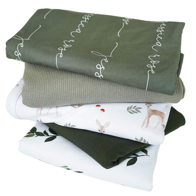 flora and fauna 5-pack swaddle bundle 