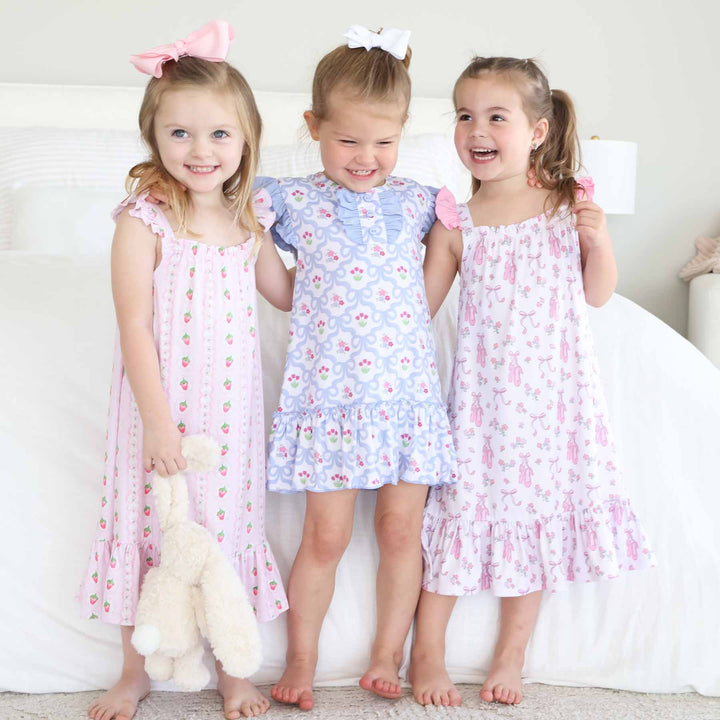 all polyester nightgowns for girls 