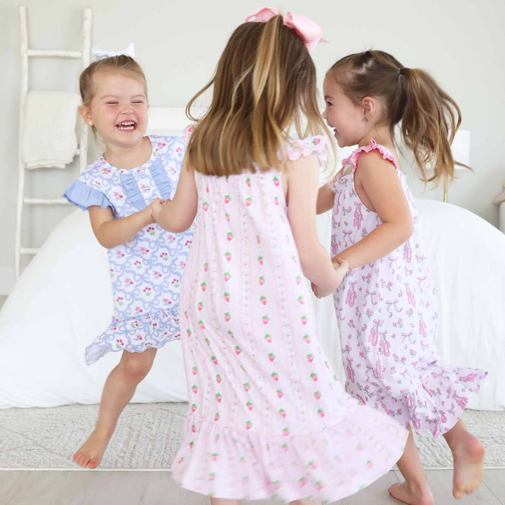 polyester nightgowns for girls 