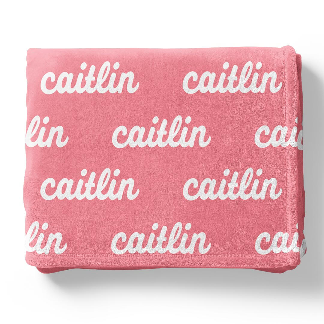 nutcracker pink personalized name blanket for kids