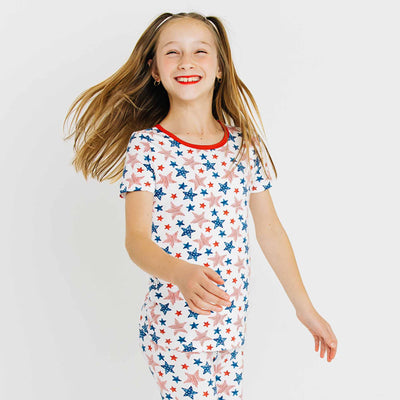 kids bamboo pajamas for the fourth of july oh my stars 