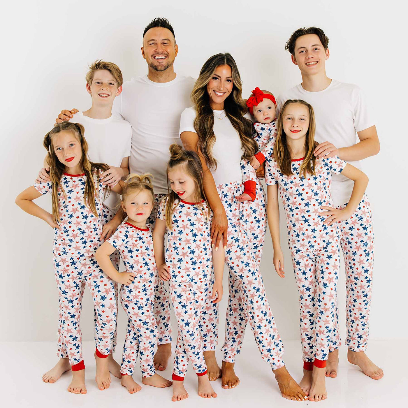 fourth of july matching family pajamas