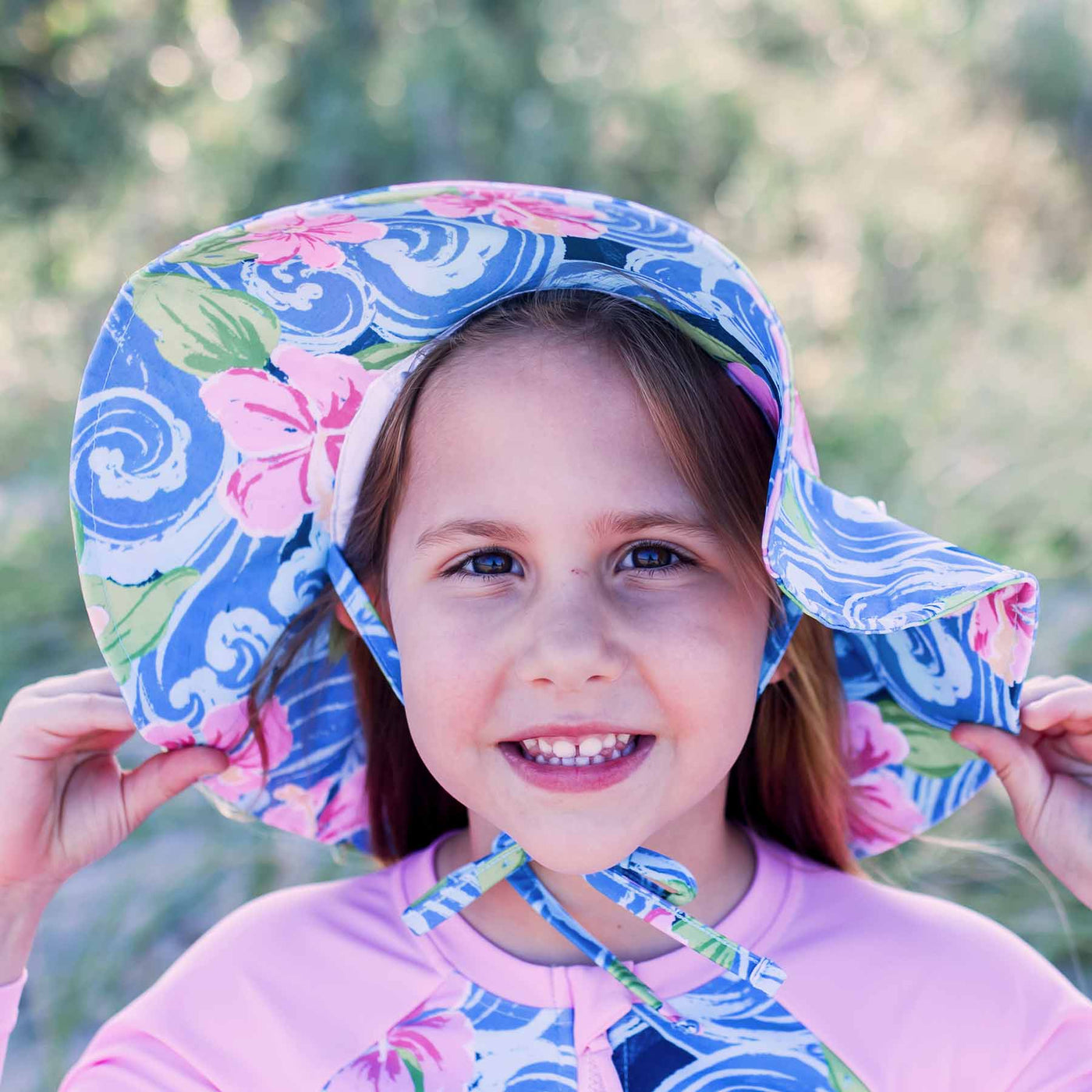 ohana printed sun hat for kids 