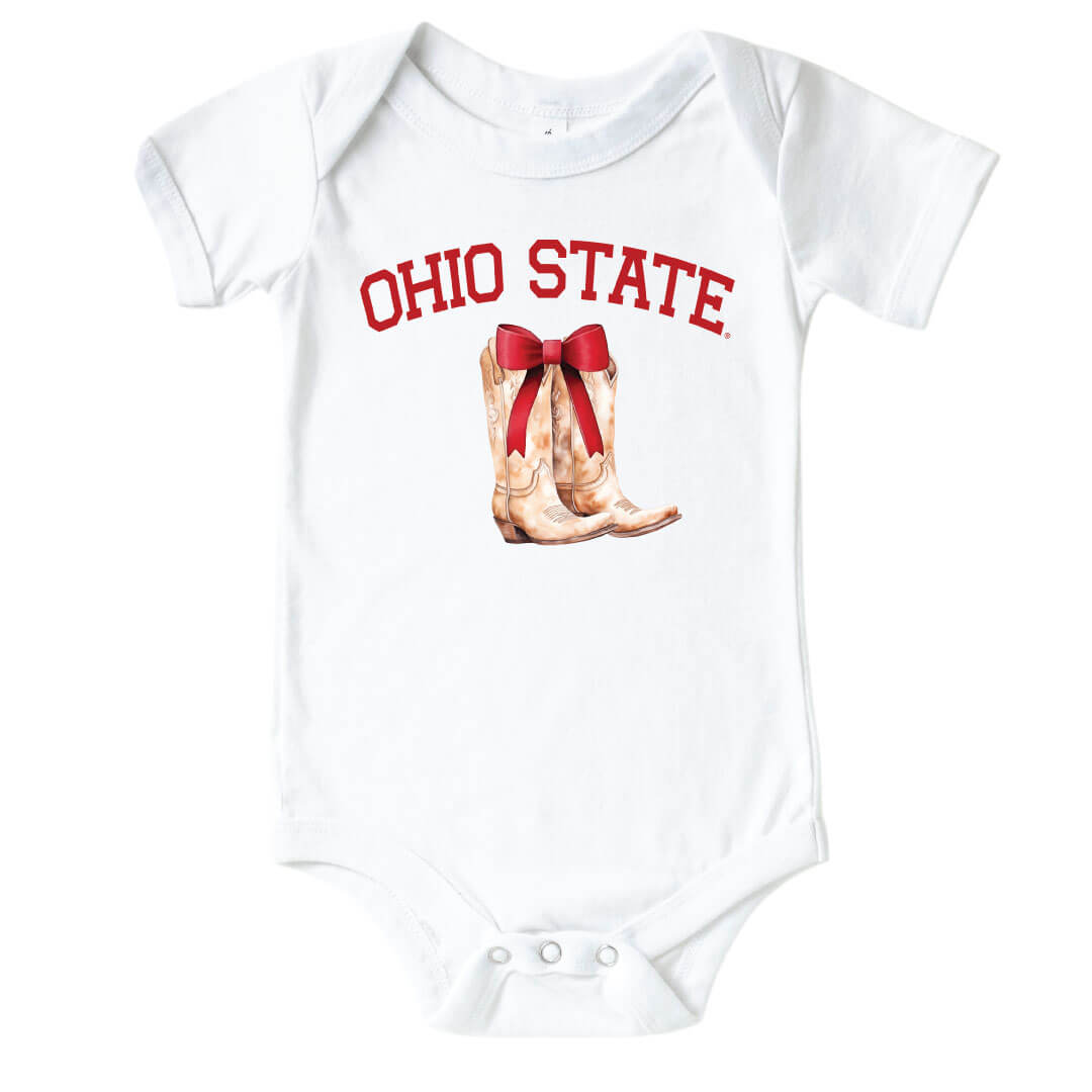 The Ohio State University | Footballs & Bows Graphic Bodysuit