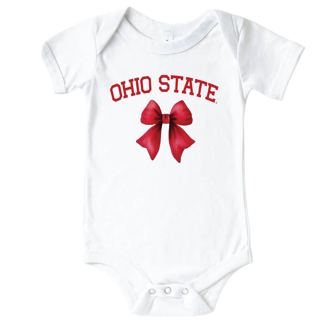 The Ohio State University | Footballs & Bows Graphic Bodysuit