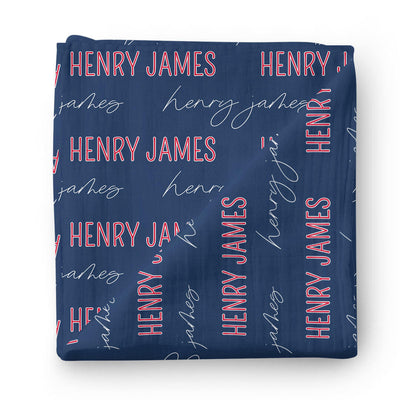 ole miss personalized swaddle 