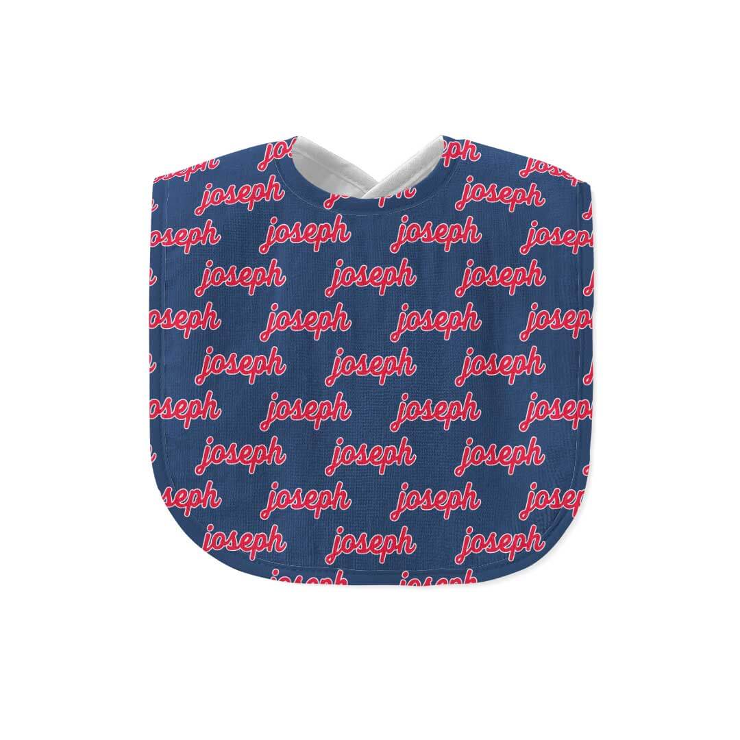 Personalized Baby Name Bib | Rebel Navy