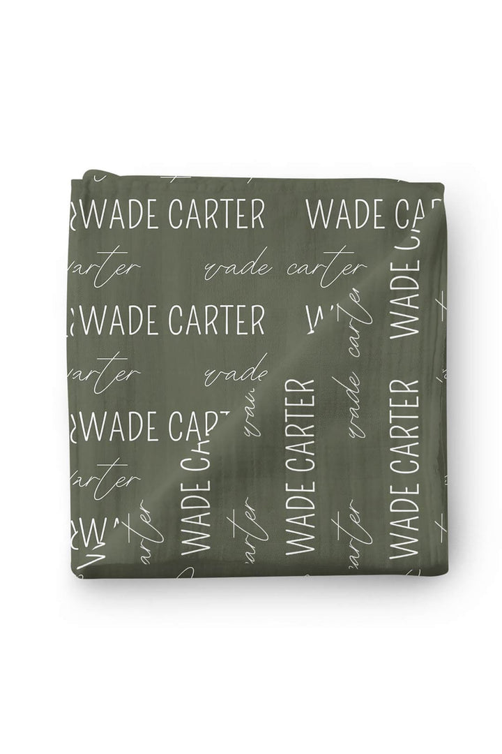 Personalized Baby Name Swaddle Blanket