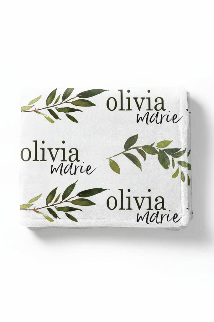 Leaf Personalized Blanket