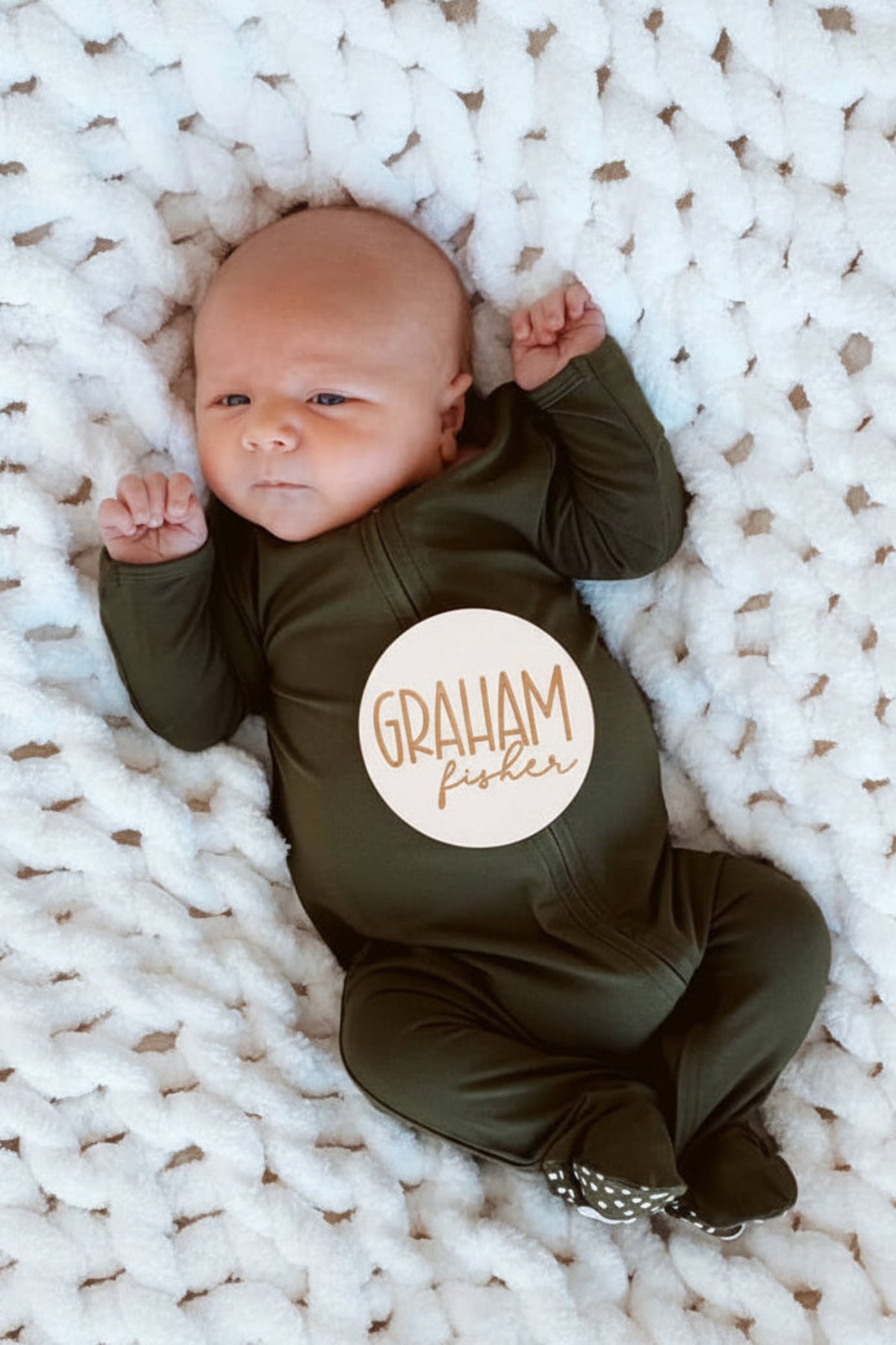 Personalized Baby Name Wood Announcement | Whimsy