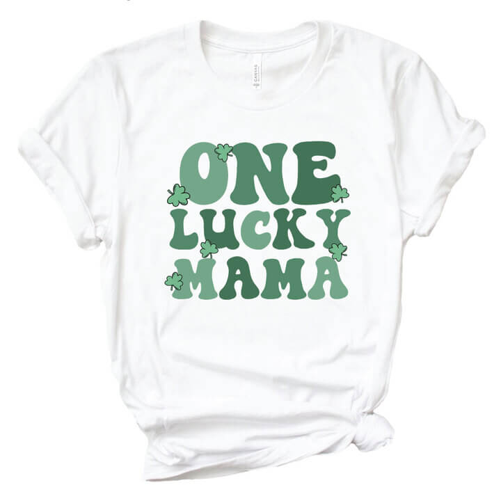 lucky mom graphic tee