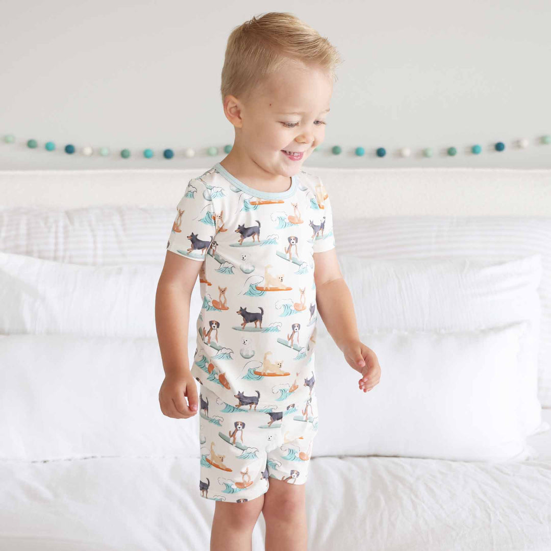 paddle pups two piece pajama set for kids 