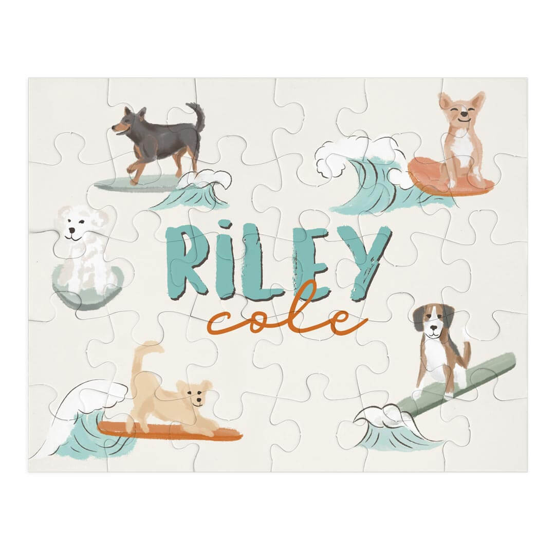 Kids Personalized 30 Piece Puzzle | Paddle Pups