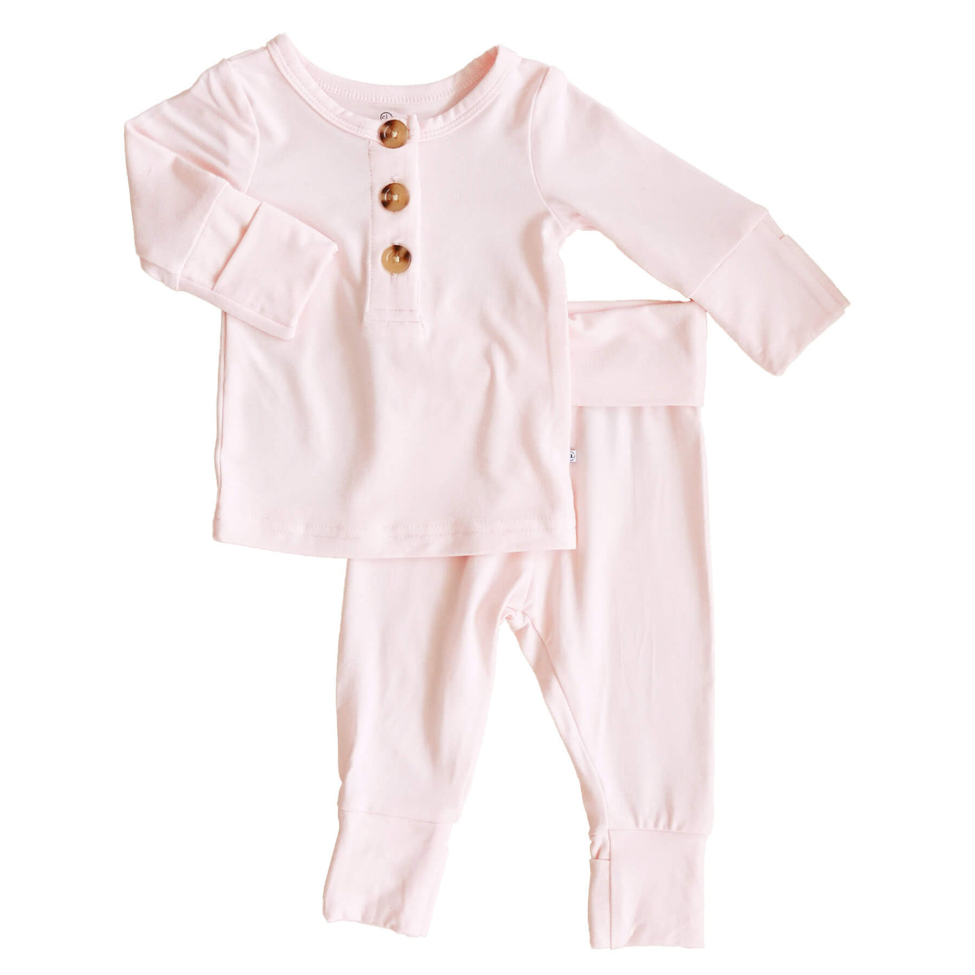 2pc Bamboo Button Top & Bottom for Girls