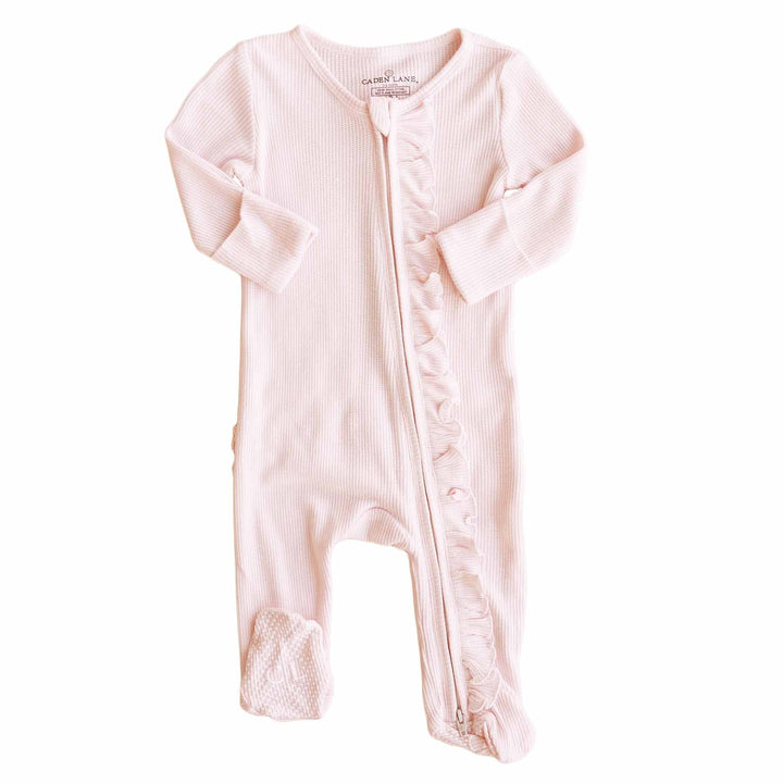 Girl Ruffle Zipper Footies - Best Sellers*