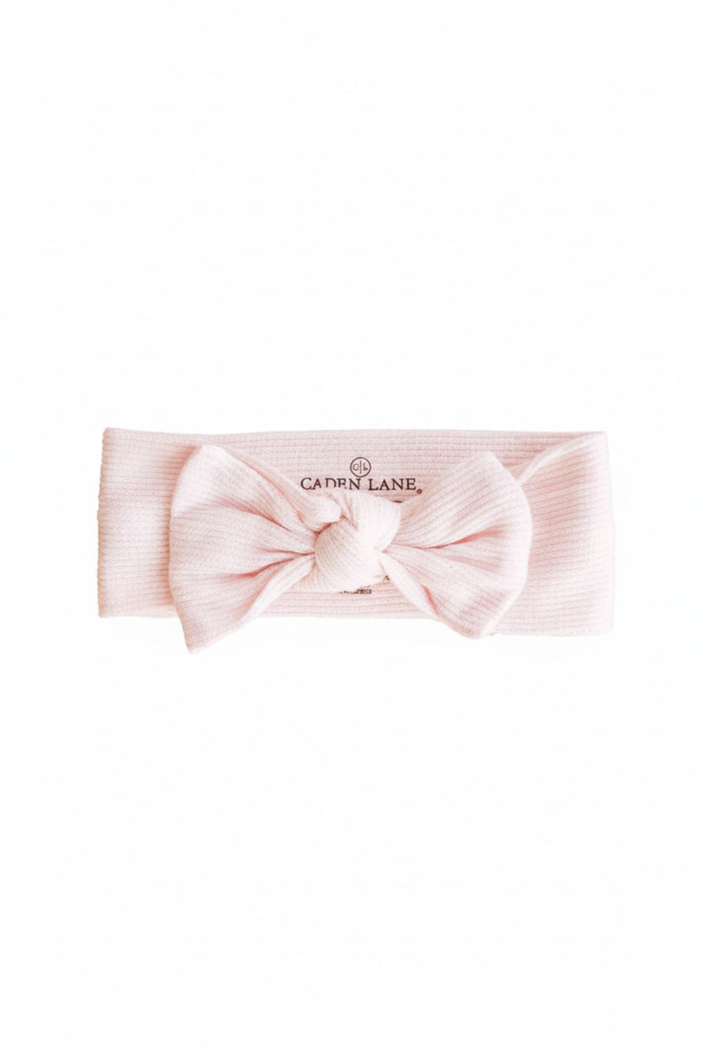 pale pink bamboo waffle headwrap