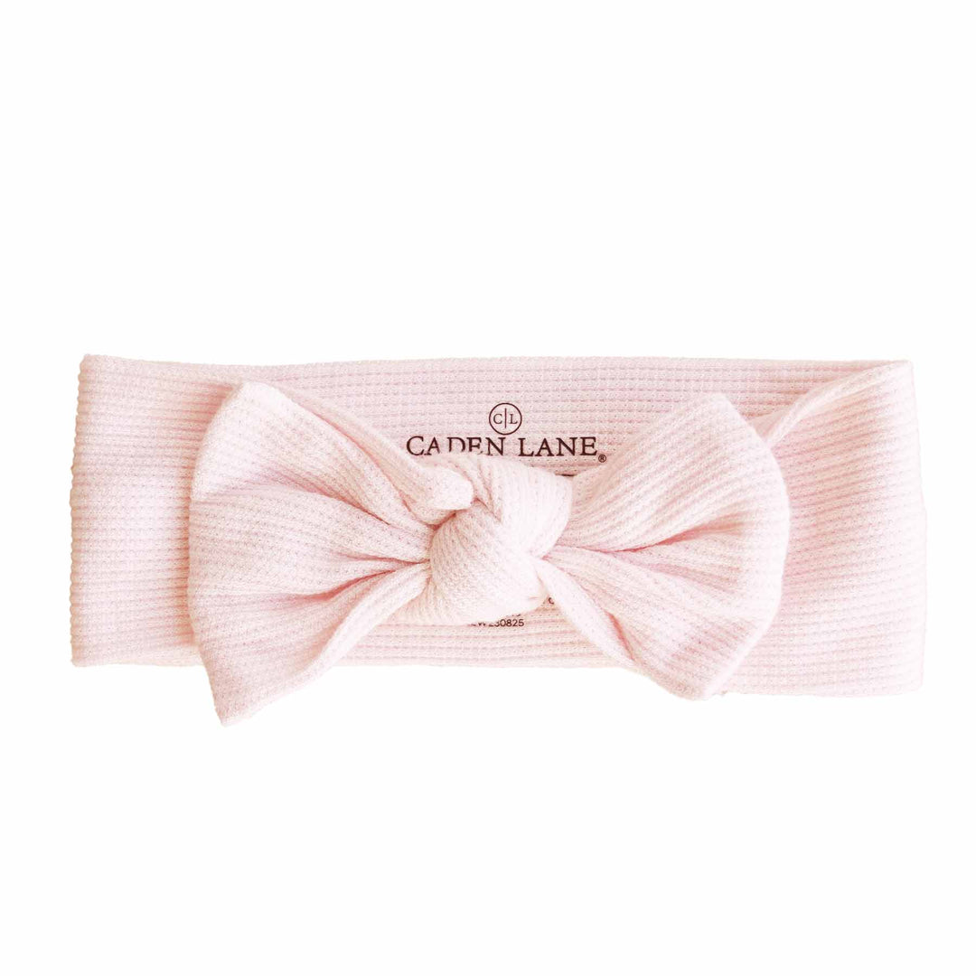 Waffle Knit Large Bow Headwraps