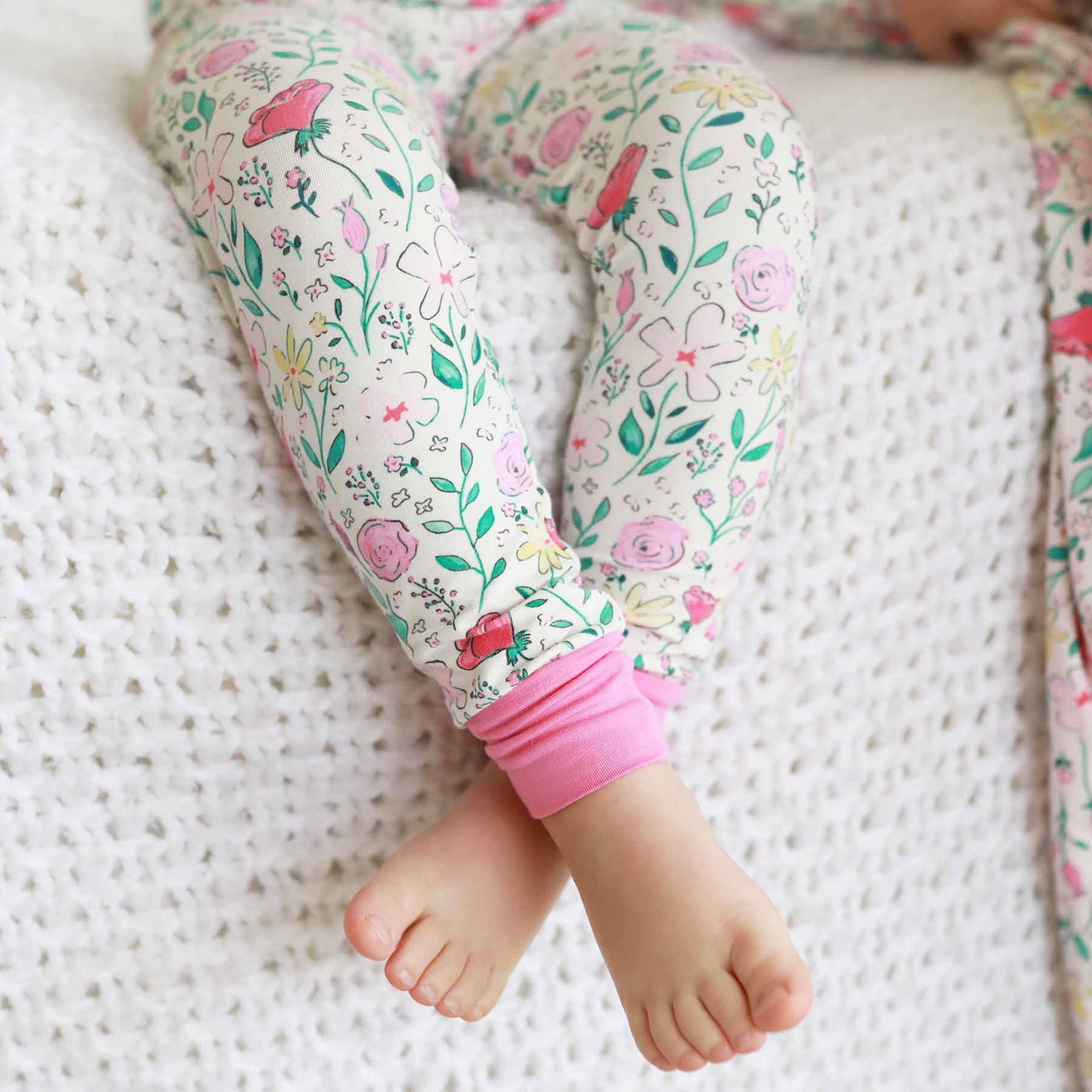 paris petals 2pc pajama set for kids 