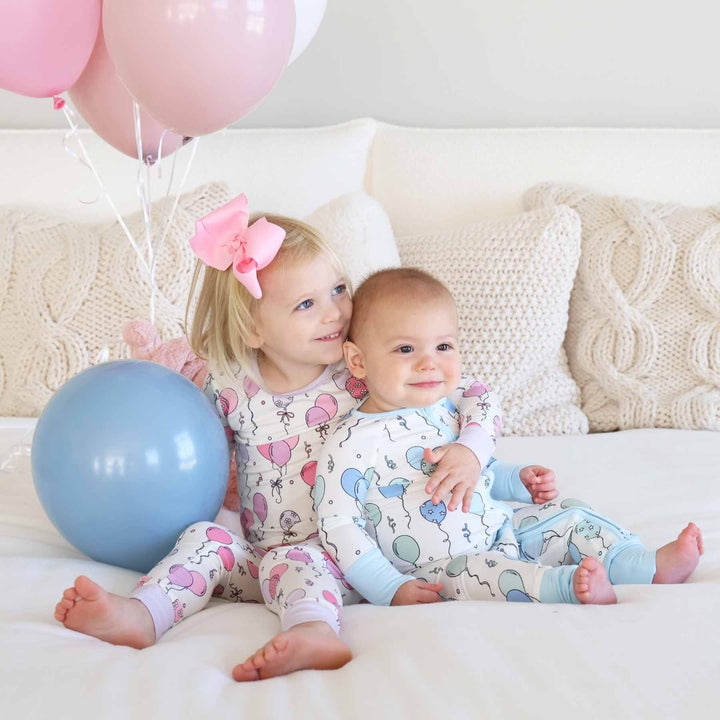party time sibling matching pajamas 