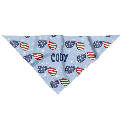 patriotic summer personalized pet bandana fourth of july