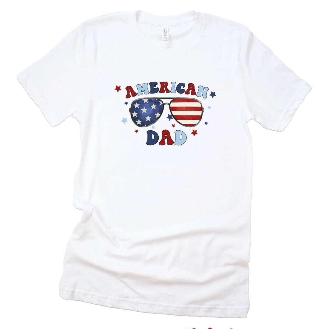 4th of july graphic tee for dad 