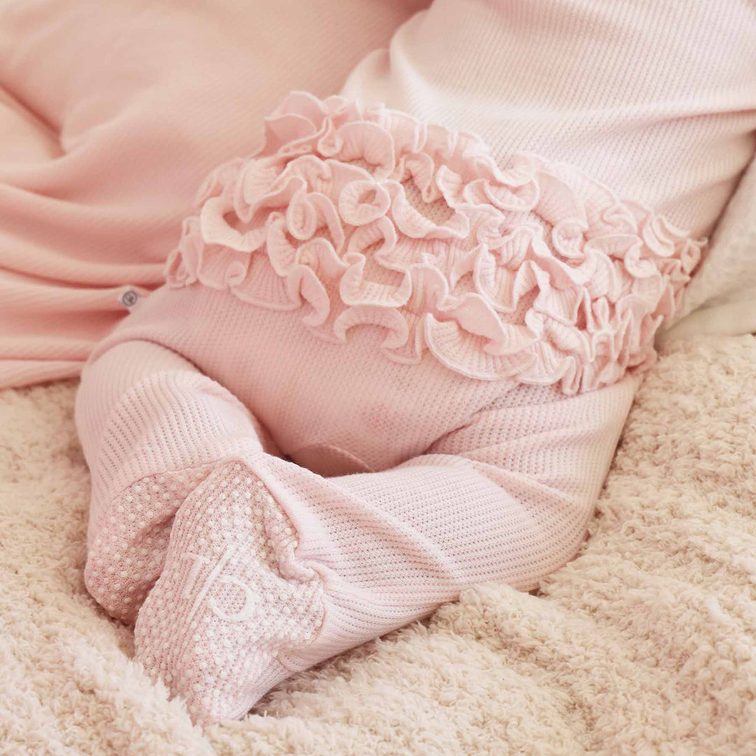 Girl Ruffle Zipper Footies - Best Sellers*