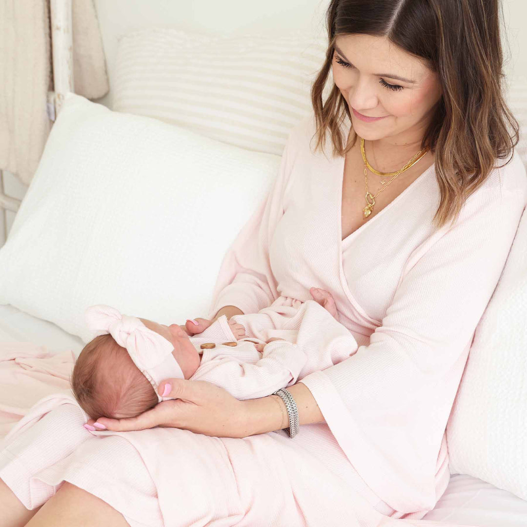 Bamboo Knit Maternity Robe | Solids