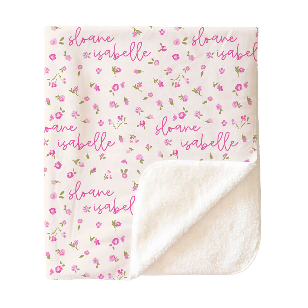 Penny's Posies Personalized Kids Blanket