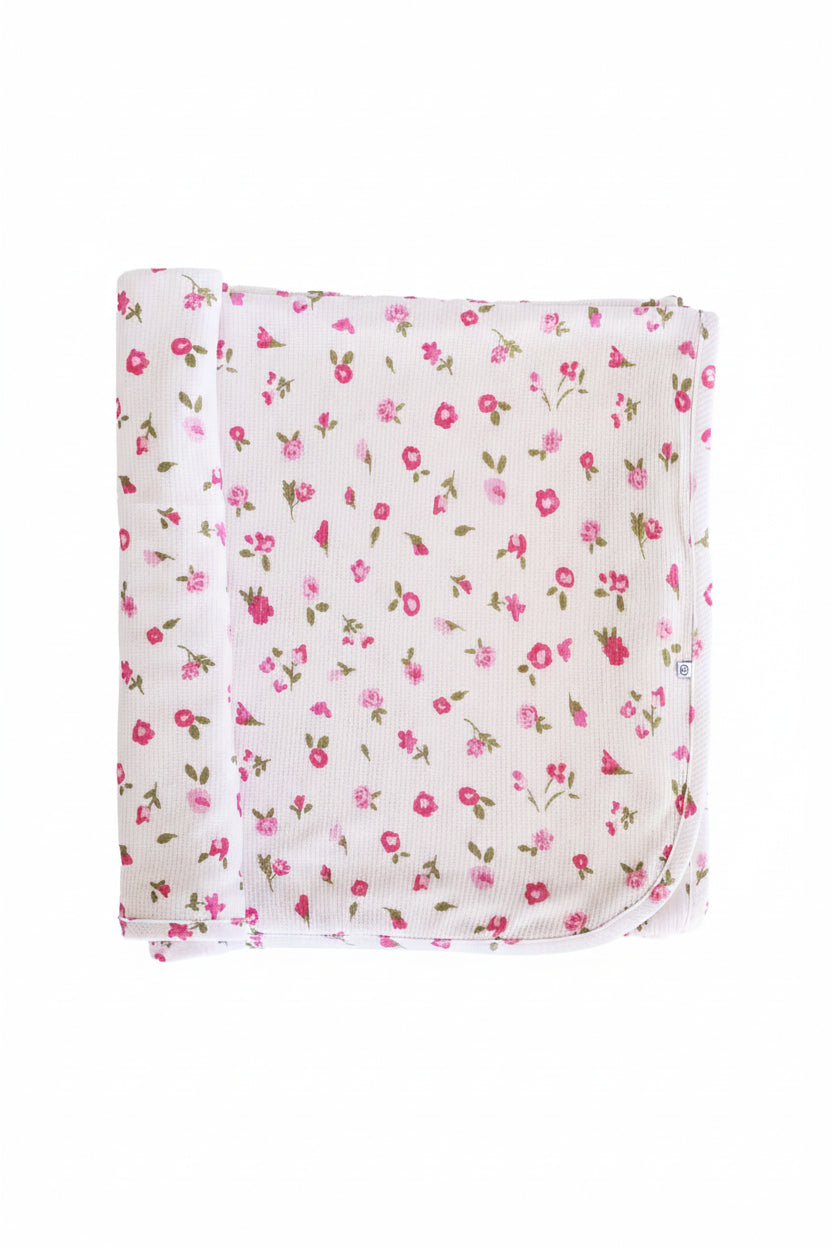 Penny's Posies Bamboo Waffle Oversized Swaddle Blanket