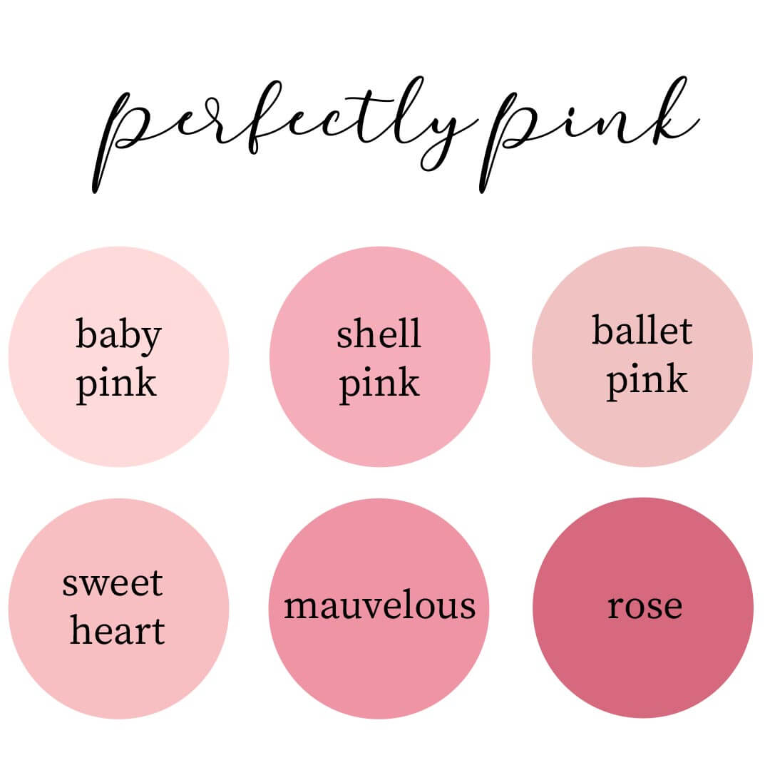 pink color swatches 