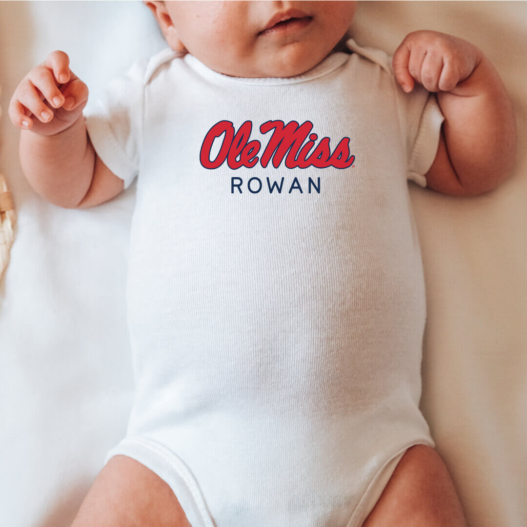 ole miss personalized onesie 