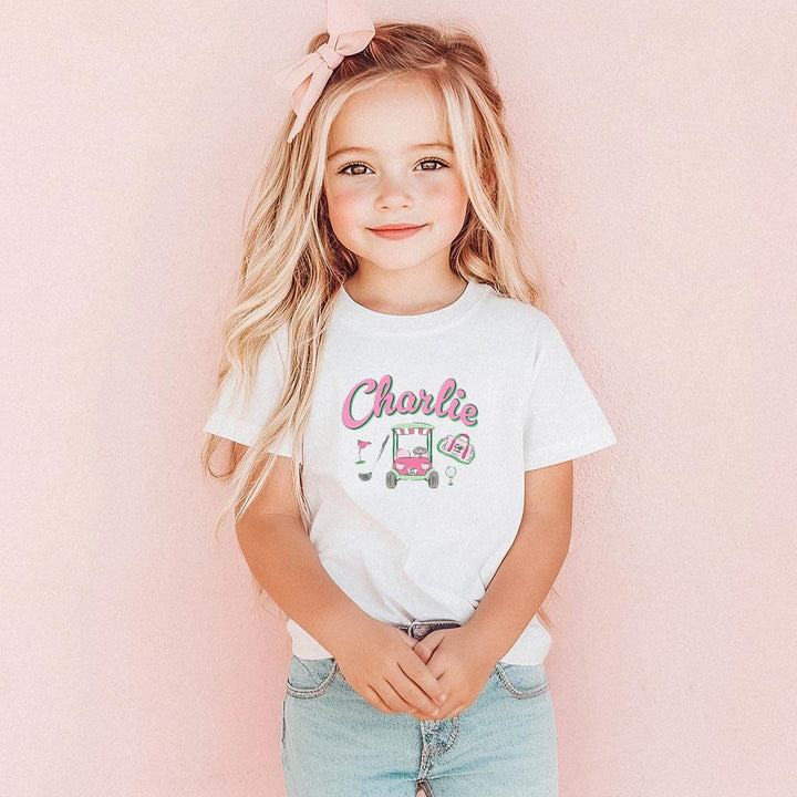 birdie babes personalized kids tee