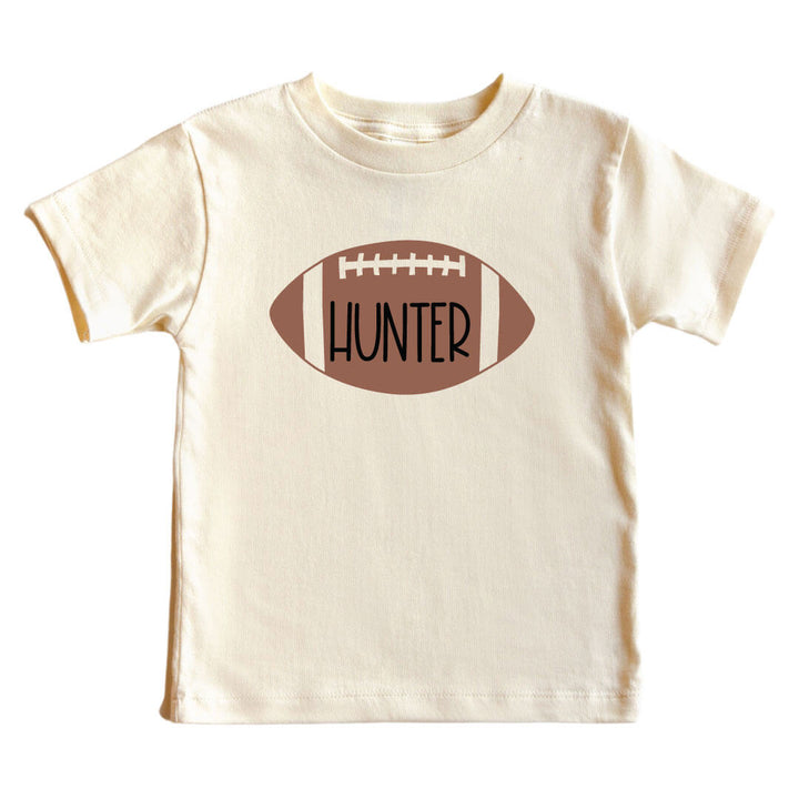 personalized football kids tee for toddlers