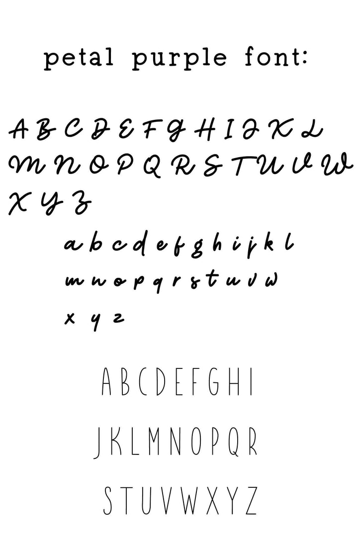 petal purple font 