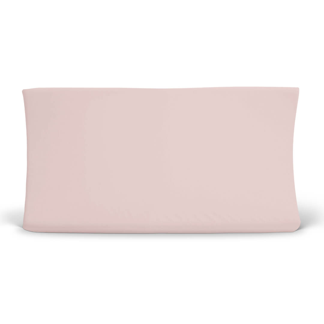 Solid Petal Pink Knit Changing Pad Cover Caden Lane