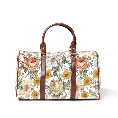 vintage floral hospital bag