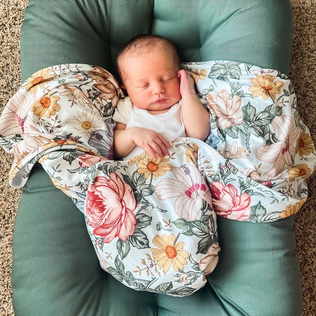 Floral swaddle shop blanket