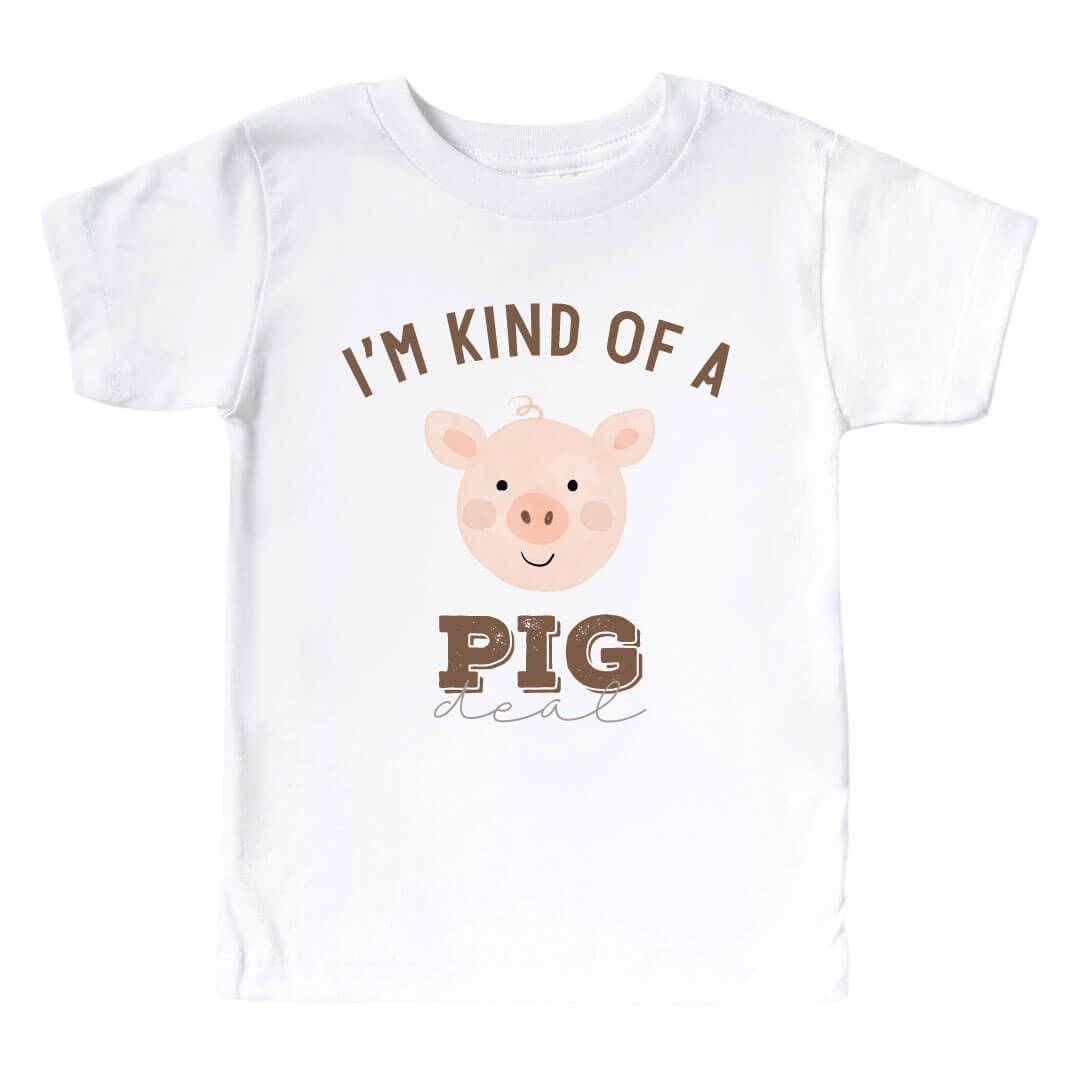 i'm kind of a pig deal graphic tee for kids