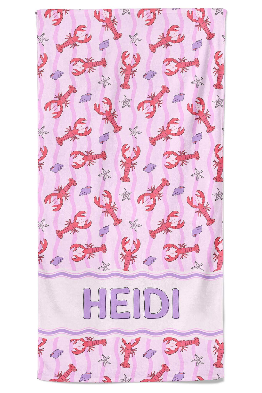 pinch me pink personalized towel