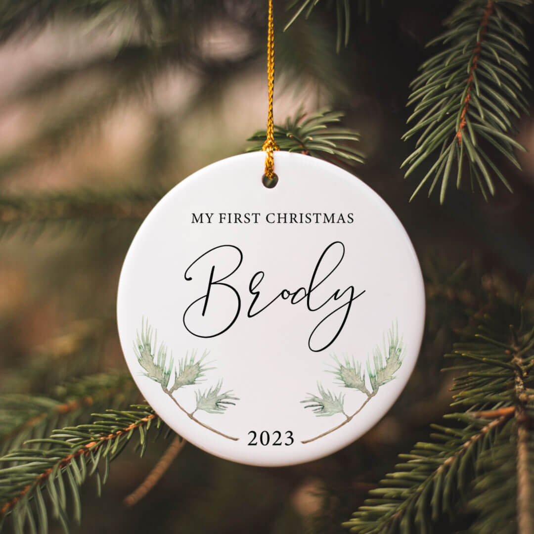 my first christmas personalized ornament