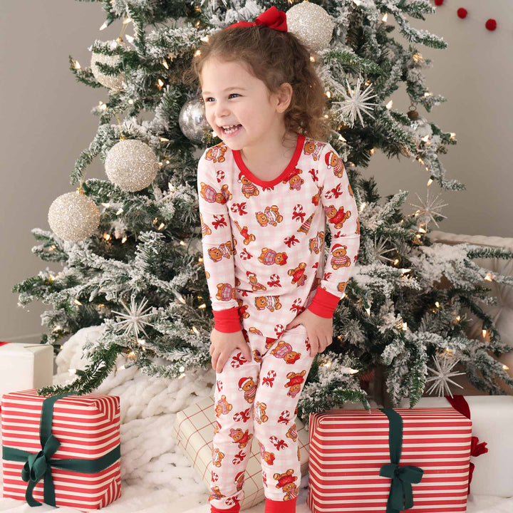 christmas two piece pajama set beary christmas 