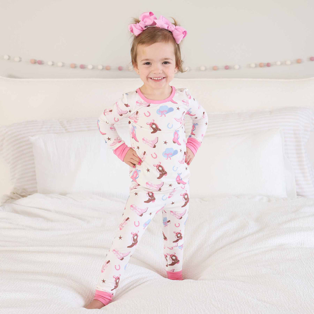 boot scootin girl rodeo pajamas