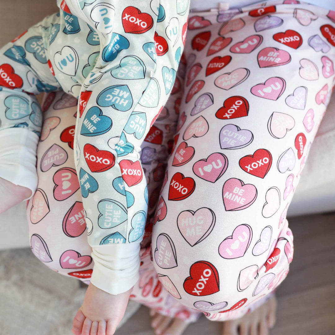 candy heart unisex lounge pants pink 