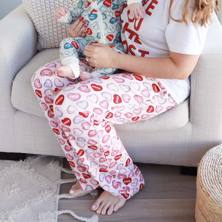 pink candy crush lounge pants unisex 