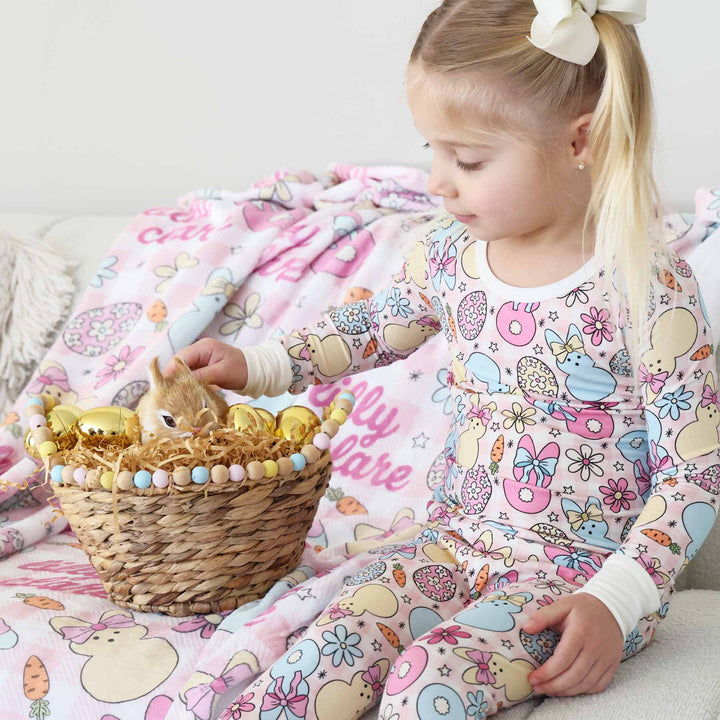 girls easter two piece pajamas