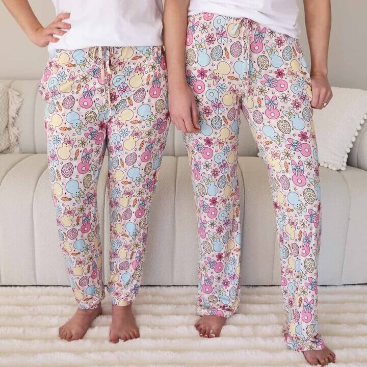 Cottontail Cuties Unisex Adult Pajama Pants | Pink